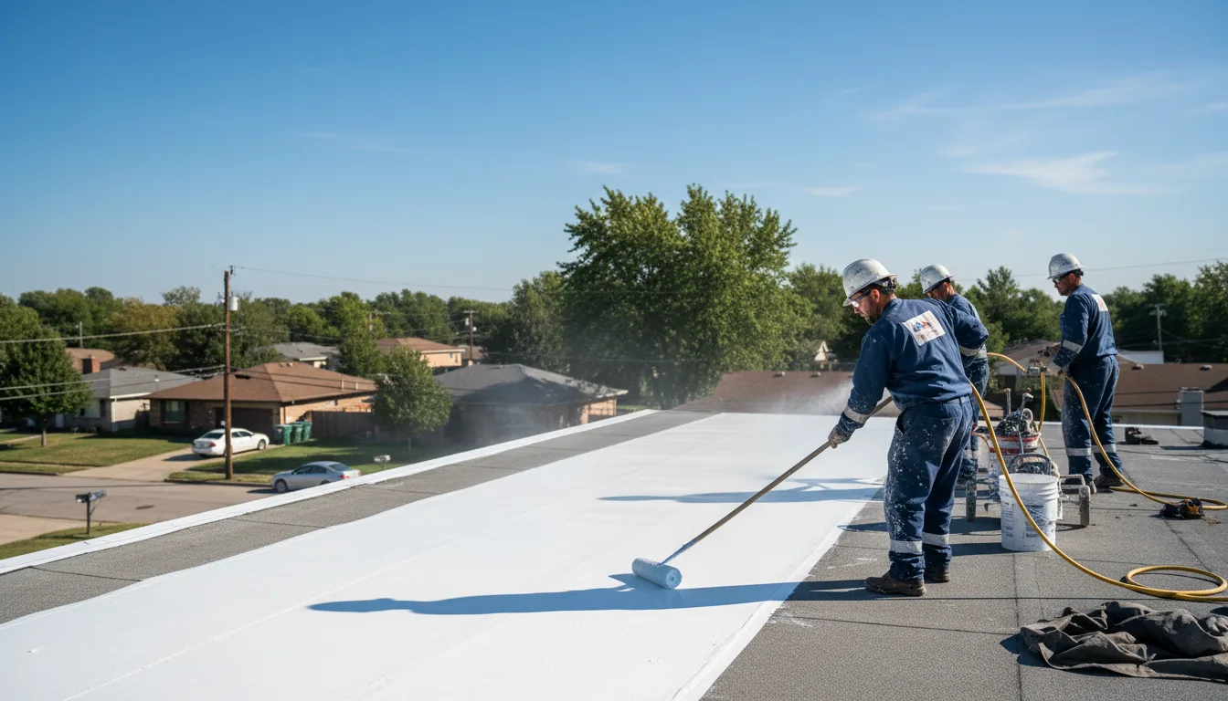 Commercial roof coating in Stoutsville, OH near me